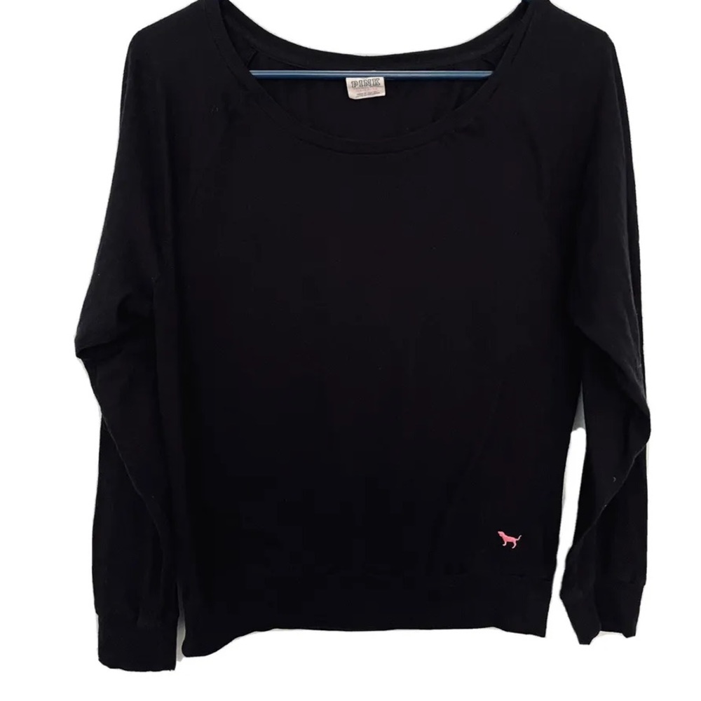 PINK Victoria’s Secret Black Long-sleeve Top